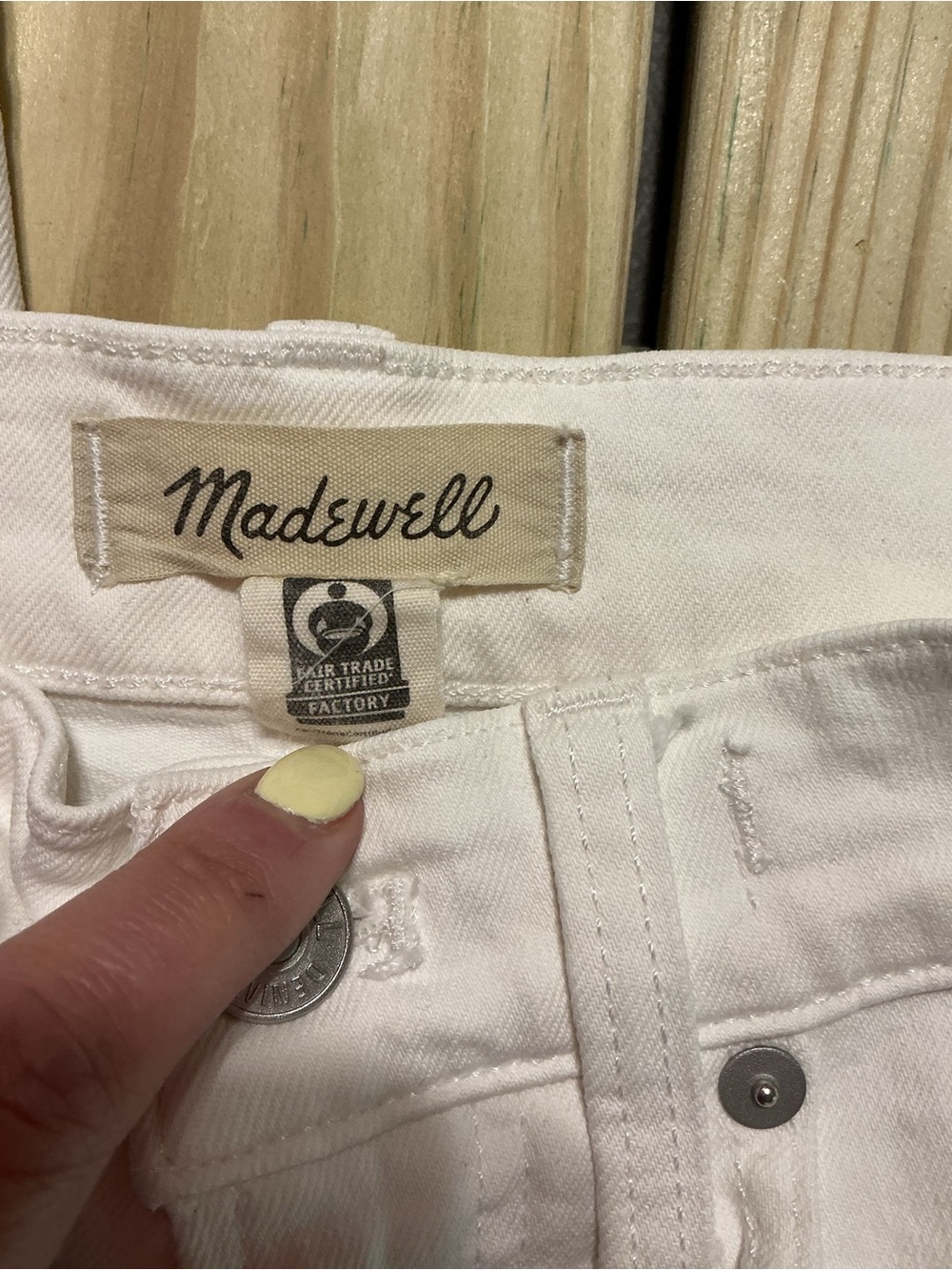 Madewell women’s White the perfect vintage wide leg crop jean - Picture 2 of 5